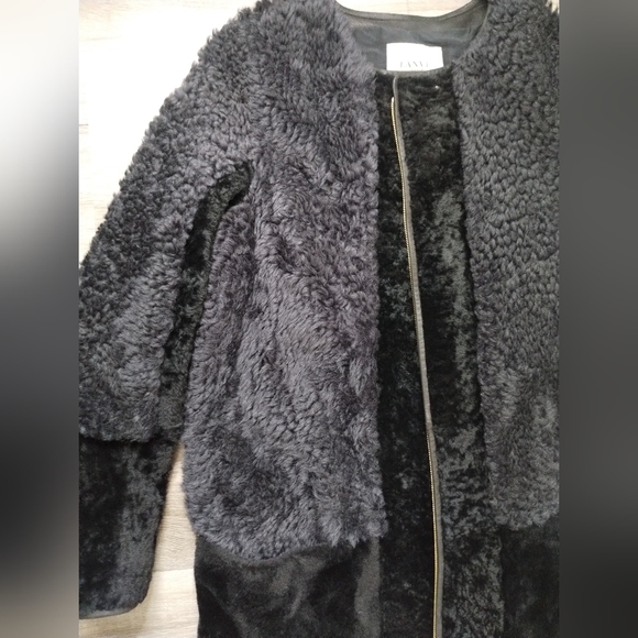 Lanvin Shearlings Black Teddy Jacket Cozy Mid-Length Design 40 - Picture 8 of 12